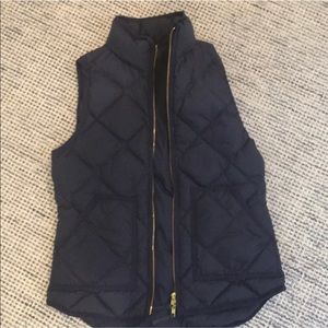 J. Crew Navy Quilted Vest